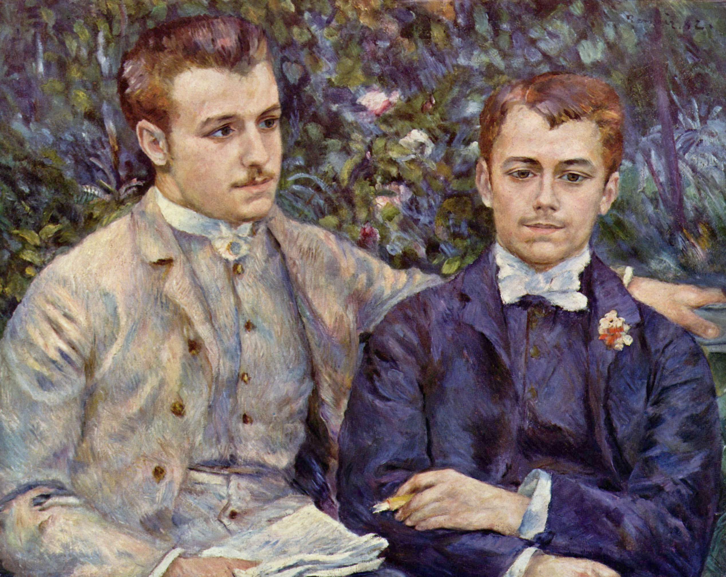 Portrait of Charles and Georges Durand Ruel 1882
